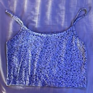 flower print crop top